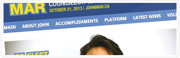 Johnmar.ca | On The Campaign Trail